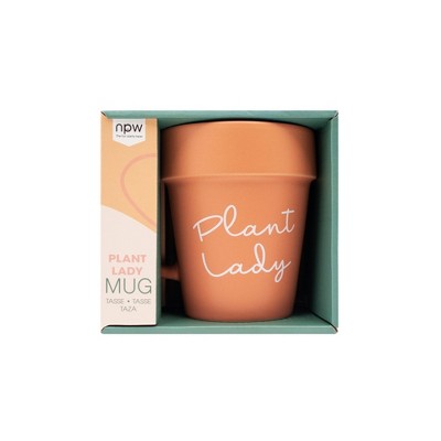 Terracotta Plant Lady Ceramic Mug, 13oz