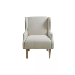 Malcom Wing Back Accent Chair Taupe - Martha Stewart
