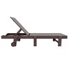 WestinTrends Ashore Modern Poly Reclining Chaise Lounge With Wheels - 4 of 4