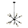 10-Light Etris Row Open Bulb Pendant Black - EGLO - 3 of 4