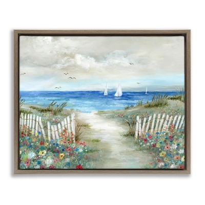 Stupell Industries Gorgeous Traditional Beach Scene, 31" x 25"