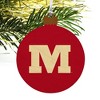 Monmouth College Primary Logo Wood Christmas Tree Holiday Ornament - 4 of 4