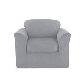 Ultimate Stretch Chair Suede Slipcover - Sure Fit