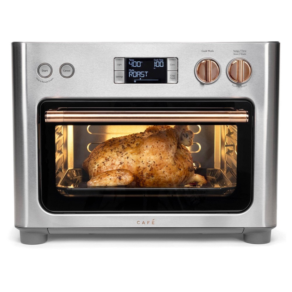 Photos - Toaster CAFE Couture 24qt Oven with Air Fry - Stainless Steel: GE Appliances  Oven, Countertop, Freestanding, 120W, Silver