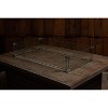 Fire Sense 63248 Fire Pit Wind Guard Tempered Glass Best Flame Viewing Experience For Propane Gas Fire Pits & Patio Heaters - Rectangular Wind Guard - 4 of 4