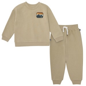 Modern Moments by Gerber Baby and Toddler Boys' 2-Piece Sweatshirt and Jogger Set - 1 of 4