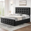 Whizmax Bed Frame with 4 Storage Drawers and Headboard, Faux Leather Upholstered Platform Bed Frame with Wooden Slats Support,  No Box Spring Needed - 4 of 4