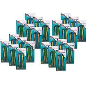 Charles Leonard Plastic Artist Paint Brushes, Assorted Sizes and Colors, 10 Per Pack, 24 Packs - 1 of 1