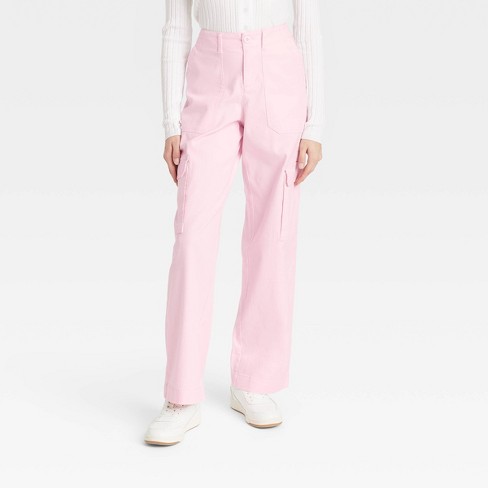 Women's Mid-rise Utility Cargo Pants - Universal Thread™ Pink 6 Short :  Target