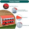 TackView Chicken Nesting Boxes, Metal Chicken Laying Box with Removable Trays and Roll Out Egg Collection for Chicken Coop - 3 of 4