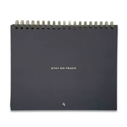 Undated Planner 8"x10" Stay on Track Black - Wit & Delight