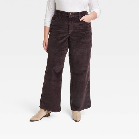 Women's High-rise Corduroy Wide Leg Jeans - Universal Thread