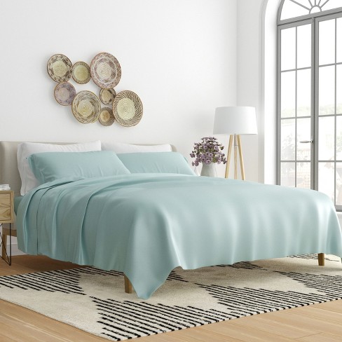 Bare Home 100% Rayon Made from Bamboo Luxury Full Sheet Set - 4 Piece  Bedding Set - Deep Pockets - Cooling Sheets - Breathable - Easy Fit - Soft