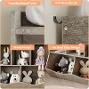 3-Tier Kids Bookshelf and Toy Storage, Toddler 5 Cubby Toy Storage Cabinet, Children Small Bookcase for Bedroom, Playroom, School, Living Room - 4 of 4