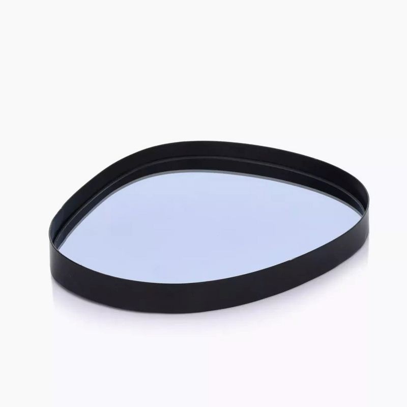 DUKA 7.5" x 6.5" Asymmetrical Mirror Tray, 3 of 4