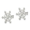 Black Bow Jewelry Sterling Silver Snowflake Post Earrings - 2 of 4