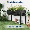 Raised Garden Bed with -Watering Reservoir - Tall Elevated Square Planter Box for Vegetables/Herbs, Heavy Duty Steel Panels & Drainage - 4 of 4