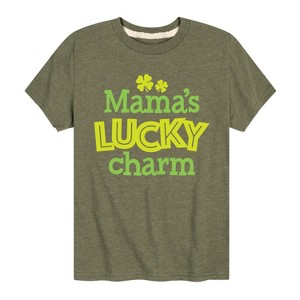 Boys' - Instant Message - St. Patrick's Day Mama's Lucky Charm Short Sleeve Graphic T-Shirt - 1 of 4