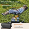 Okak Folding Chair with Pillow and Cup Holder Set of 2, Portable Chair with Adjustable Recliner, Beach Chair for Backyard, Garden, Picnics - 4 of 4