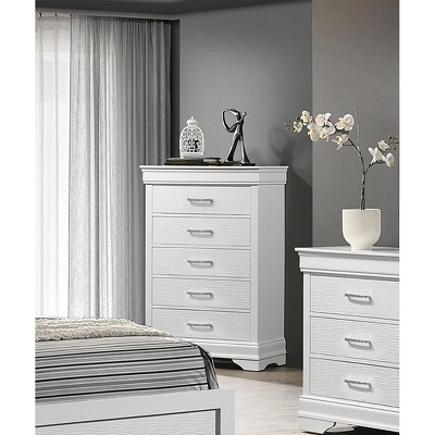 PAGED Traditional Design Dresser for Bedroom Storage Cabinet with Drawers and Metal Glides for Living Room, Hallway, Office