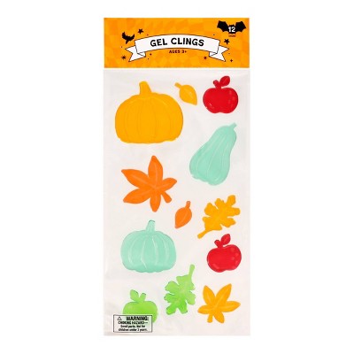 Gel Clings Pumpkin/Apple/Maple - Bullseye's Playground™