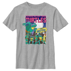 Boy's Teenage Mutant Ninja Turtles Retro Movie Poster T-Shirt - 1 of 4