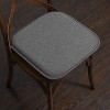 Charlotte Jacquard Memory Foam No Slip Back 16" x 16" Chair Pad Cushion by Sweet Home Collection® - 2 of 4