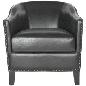 Evander Club Chair - MCR4732A - Antique Black - Safavieh - 1 of 4