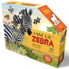 Madd Capp I Am LiL' Zebra Puzzle 100pc Animal Shape w/ Poster & Fact Booklet - 2 of 4