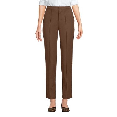 Lands' End Women's High Rise Bi Stretch Pintuck Pencil Ankle Pants - 6 ...