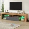 Bella Depot TV Stands for TVs up to 80", LED Light Entertainment Center, Media Console - 2 of 4