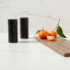 2pc Acacia Round Salt and Pepper Grinder Set Black - Threshold™: 5" Height, 63 Volume Capacity, Spice Mills, 2 Pieces - 2 of 4