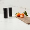 2pc Acacia Turned Salt and Pepper Grinder Set Black - Threshold™