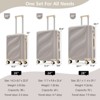 Kumasinova 3Pcs Hardshell Luggage Set,Durable Tear-Resistant ABS Spinner Suitcases with TSA Lock,Lightweight Checked Luggage,20/24/28" - 3 of 4