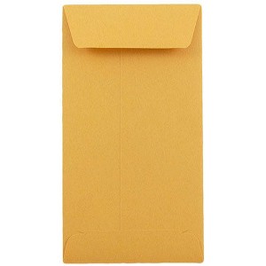 JAM PAPER #7 Coin Business Colored Envelopes - 3 1/2 x 6 1/2 - Red Recycled - 100/Pack - 1 of 1