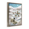 Stupell Industries Sheep on Wintery Hill Black Floater Framed Canvas Wall Art - 3 of 4