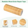 Unique Bargains Self Adhesive Wood Grain Design Durable Easy to Apply Repair Tape - 2 of 4