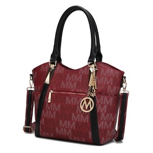 MKF Collection Jeneece M Signature Tote Bag Vegan Leather Stylish Women’s Purse by Mia K - 1 of 4