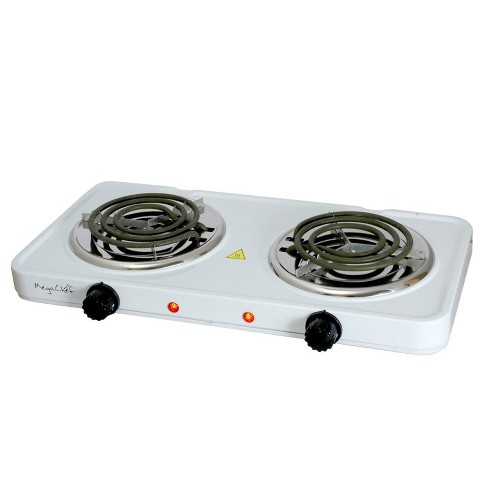 Megachef Portable Dual Electric Coil Cooktop - Black : Target