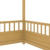 Kumasinova Solid Wood Twin/Full Bed Frame,Kids Floor Bed with Safety Rails,Twin/Full Size Bed Frame with House Roof Design,Bed Frames for Children - 4 of 4