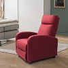 LACOO Linen Leather Recliner Chair Padded Club Chair for Home Theater - 3 of 4
