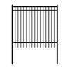 ALEKO Nice Style Self Unassembled Steel Fence, 6' x 6' Black - 3 of 4