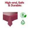 Smarty Had A Party 54" x 108" Burgundy Rectangular Plastic Tablecloths - 96 pcs - 4 of 4