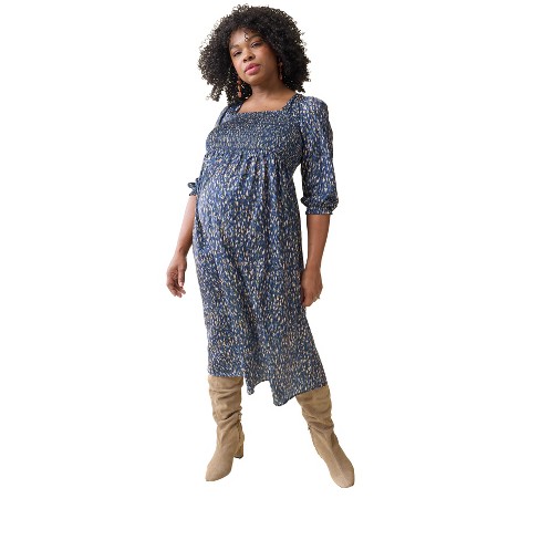 Ingrid & Isabel Maternity Breeze Midi Dress - image 1 of 4