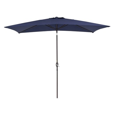 10' x 6.5' Patio Umbrella with Tilt Adjustment and Crank Lift - Wellfor