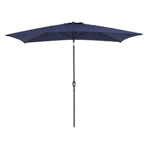 10' x 6.5' Patio Umbrella with Tilt Adjustment and Crank Lift - Wellfor - 1 of 4