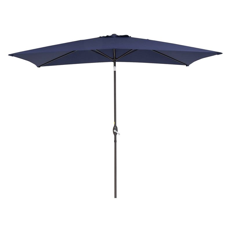 10&#39; x 6.5&#39; Patio Umbrella with Tilt Adjustment and Crank Lift Navy - Wellfor, 1 of 14