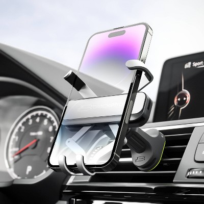 Bracketron AutoGrip Universal Car Vent Mount - Black: Plastic Adjustable Holder