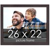 PosterPalooza | Textured Brown Picture Frame - UV Acrylic, Backing Board, Hanging Hardware Included - 2 of 4
