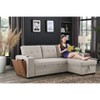 TiramisuBest Modern L-Shaped Lounger Sofa with Hidden Storage, Dark Gray Modular Sectional Couch for Living Room - 4 of 4